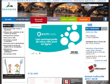Tablet Screenshot of mairie-tonneins.fr